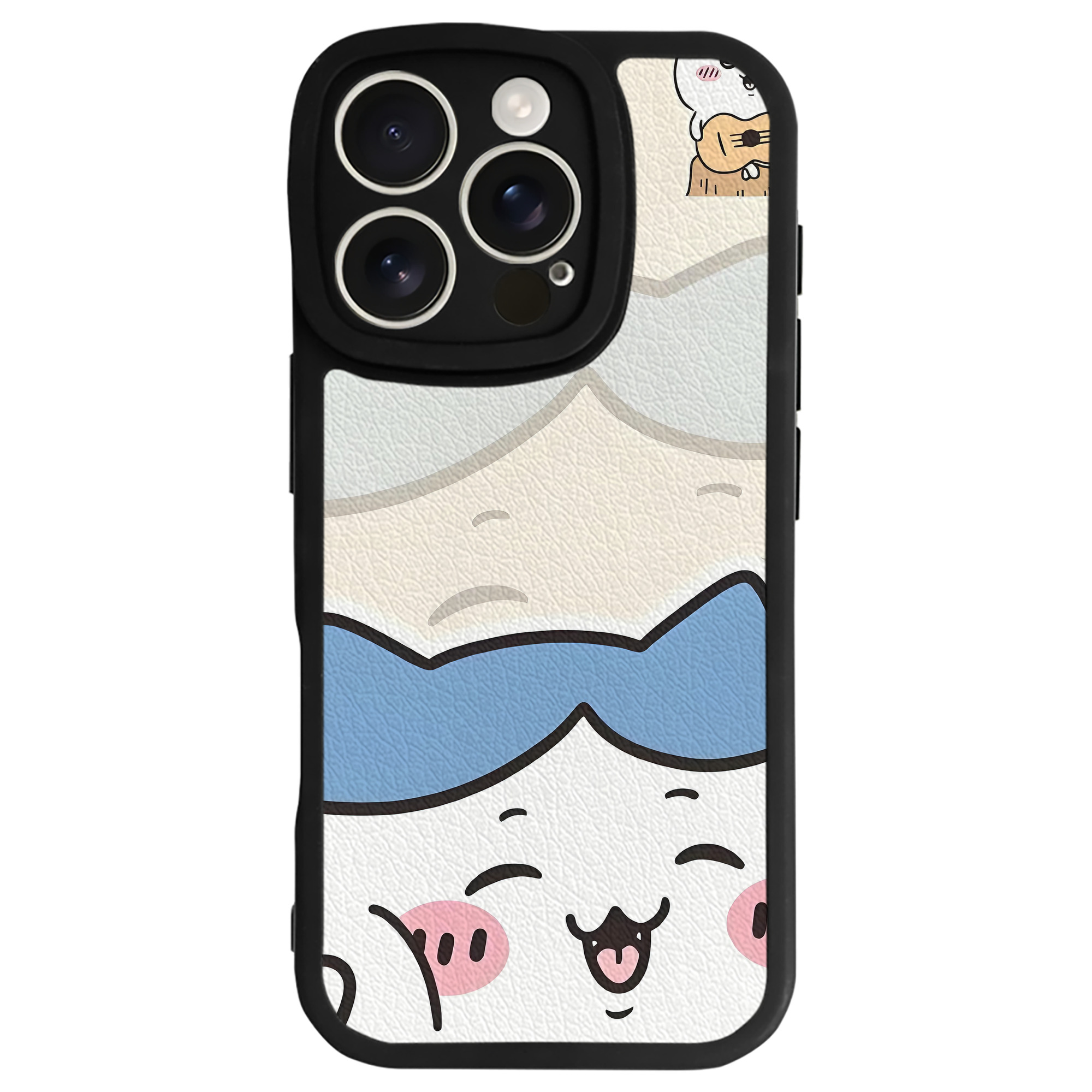 （画像用） ちいかわ Chii-kawa 【iPhone 16シリーズ対応】シリコンスマホケース（レザー調） 材質：シリコン